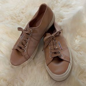 New Superga blush satin sneakers- 39